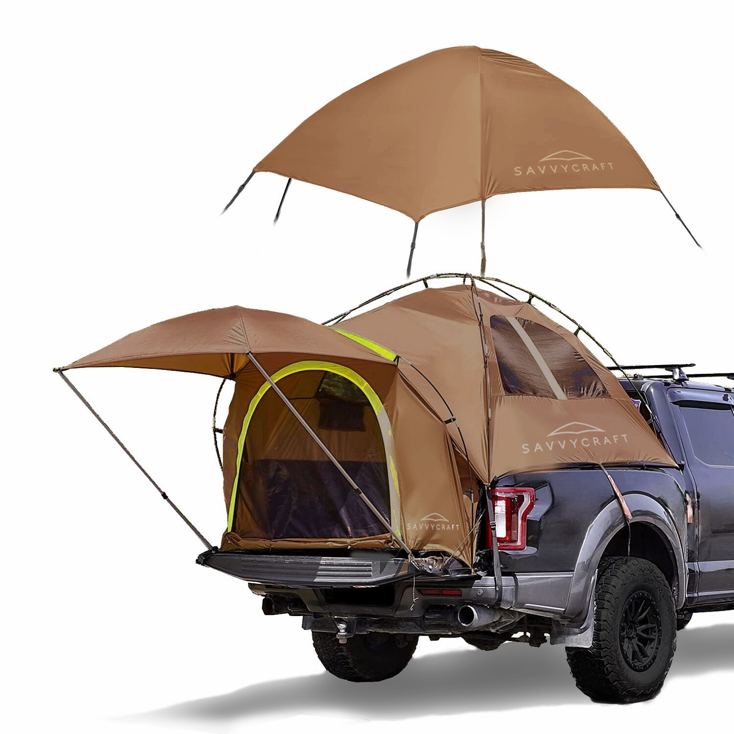 Waterproof Pickup Truck tent Full Size Truck 5.5'-5.8', 6.4'-6.7', 8'-8.2' Bed