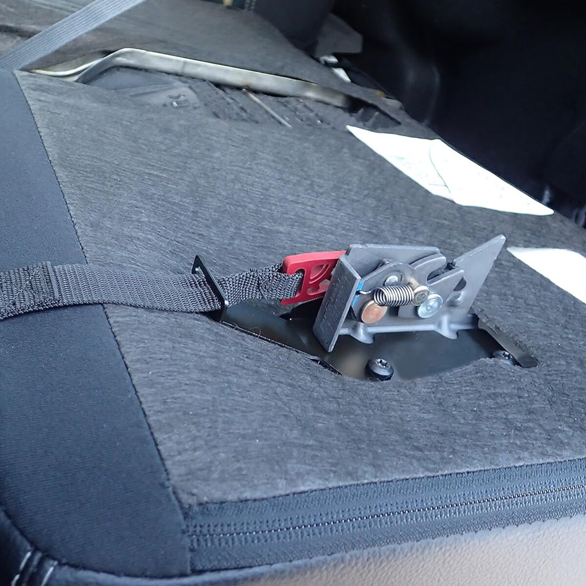 Rear Seat Quick Latch Release Kit Black Strap For Ford 2009-2022 F150 F250 F350