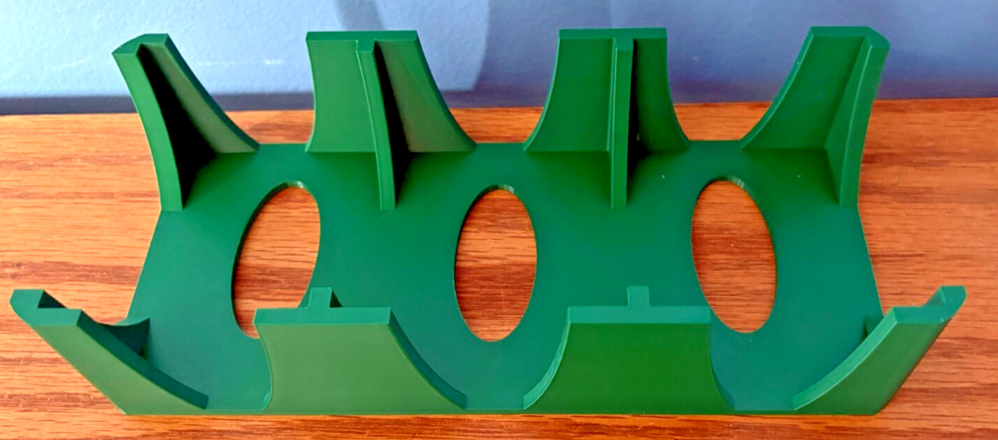 9 Deck Playing Card Tray Canasta Hand & Foot Samba Pine Green about 4 X 9.5 in