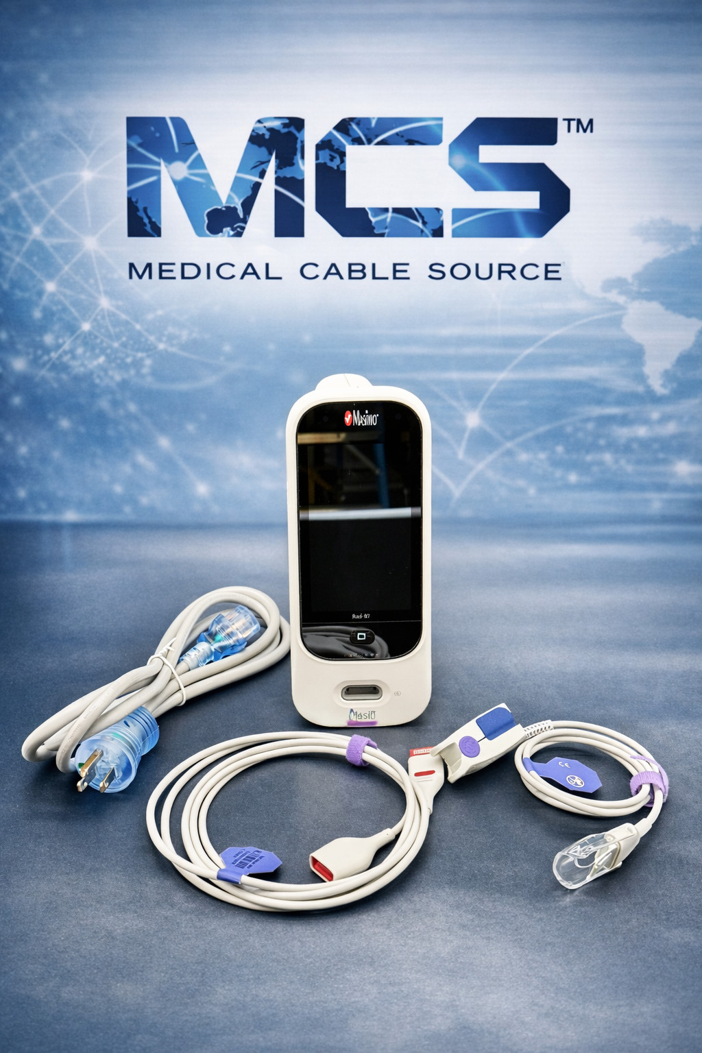 Masimo Rad-97 Rainbow Pulse Oximeter with New Accessories