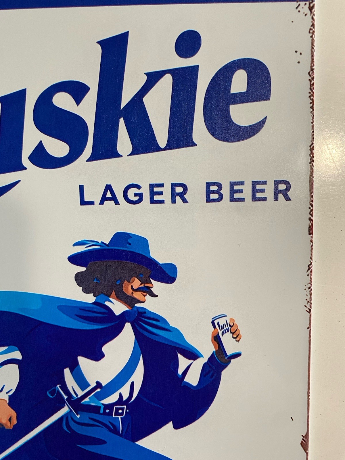 Xavier University Burger Beer Sign - Muskie - Musketeers Basketball