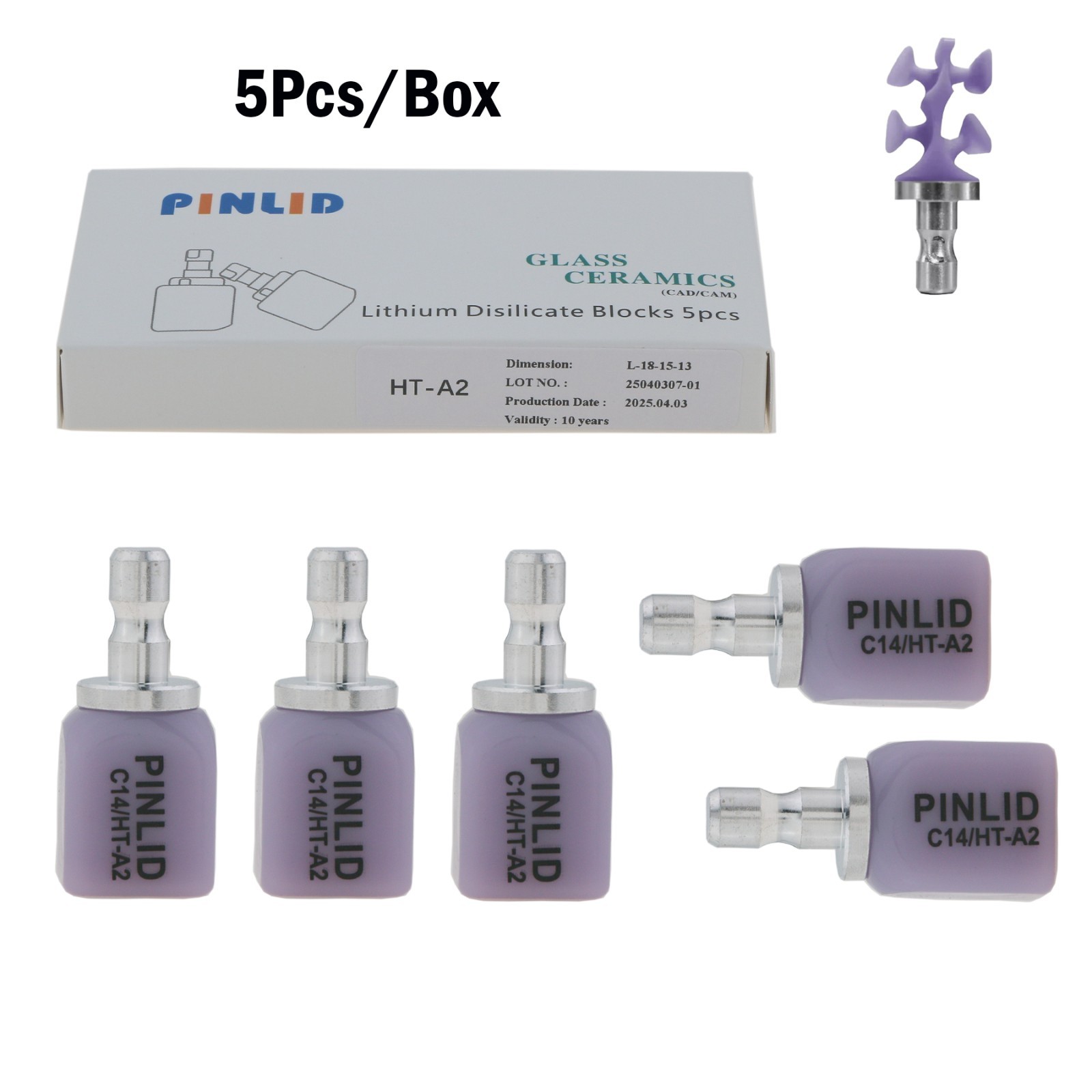 US C14 Emax Dental Glass Ceramic HT LT Lithium Dislicate CAD/CAM Cerec Blocks