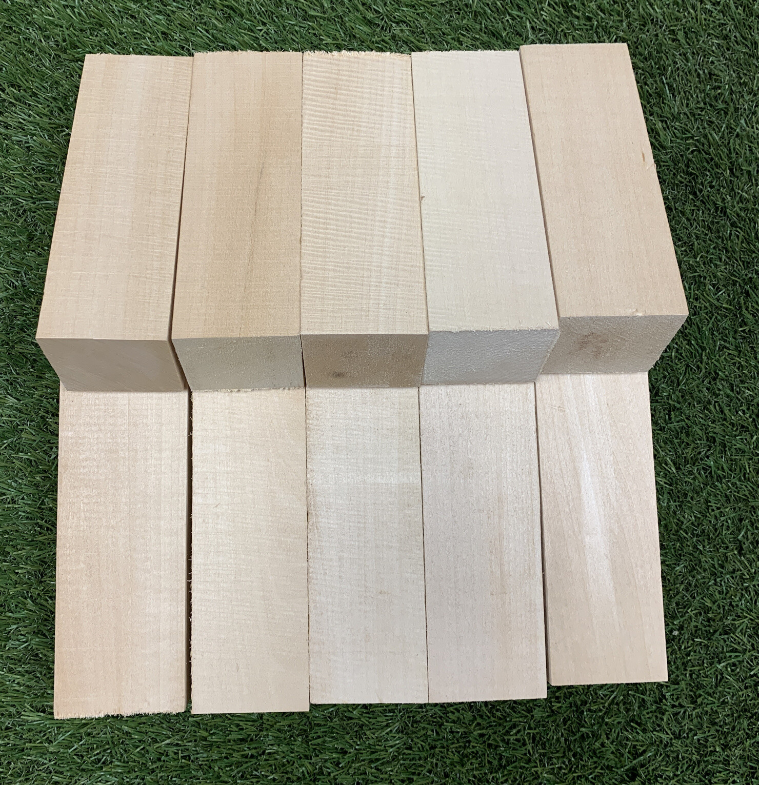 Pack Of 10, Basswood Turning Blank Carving Lumber Wood Blocks 2-1/2"x2-1/2"x8"