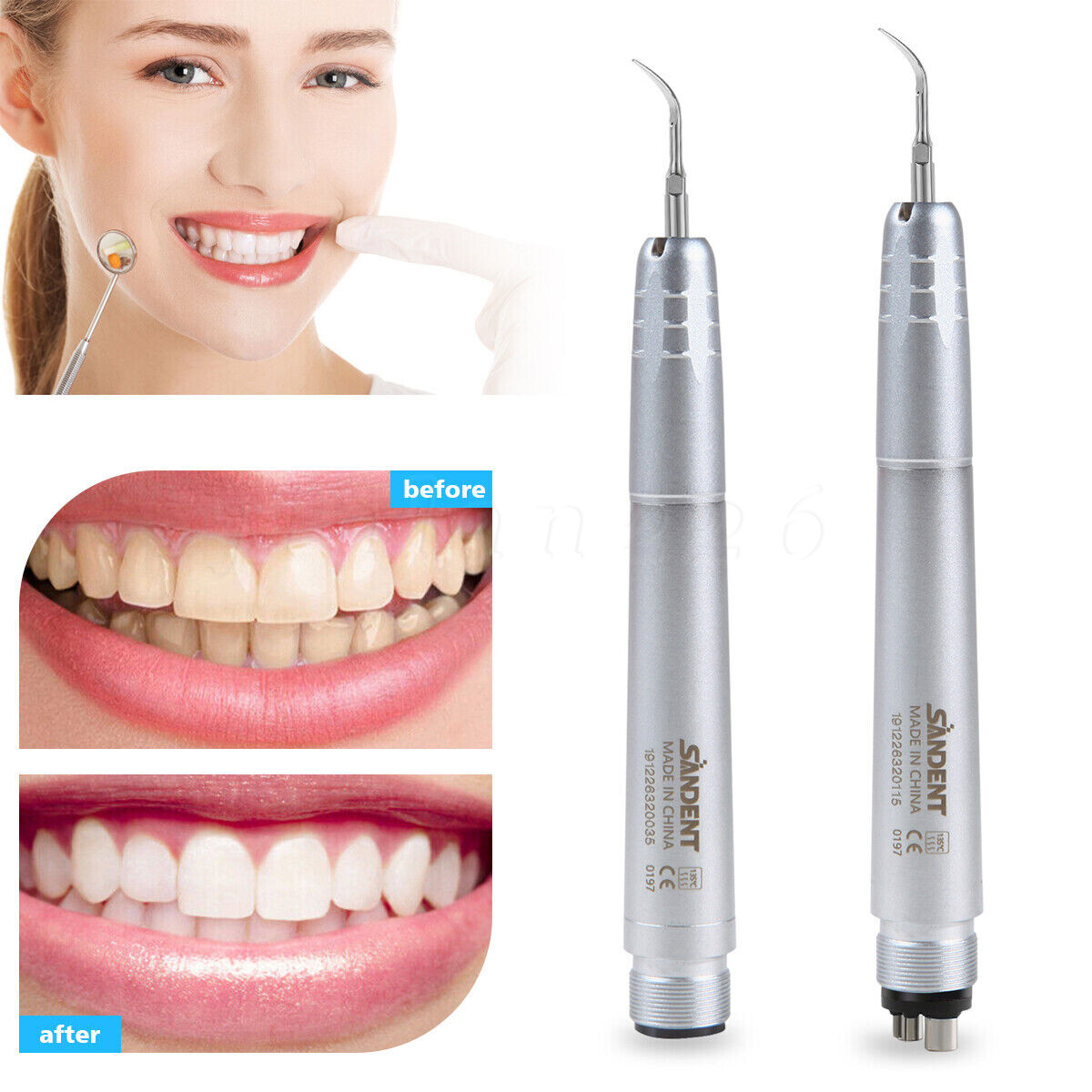 Dental Ultrasonic Air Perio Scaler Handpiece Hygienist Cavitron 2/4Holes