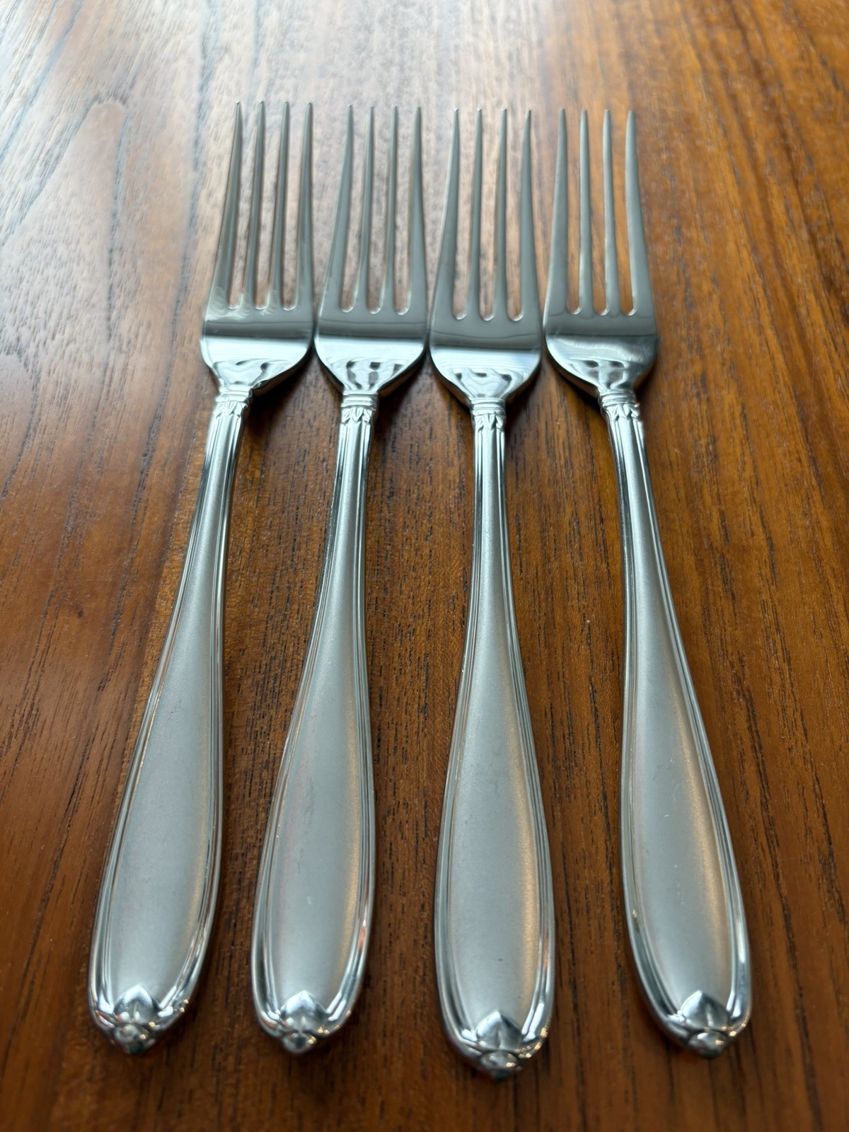 4pc Princess House Barrington Stainless Flatware Dinner Forks