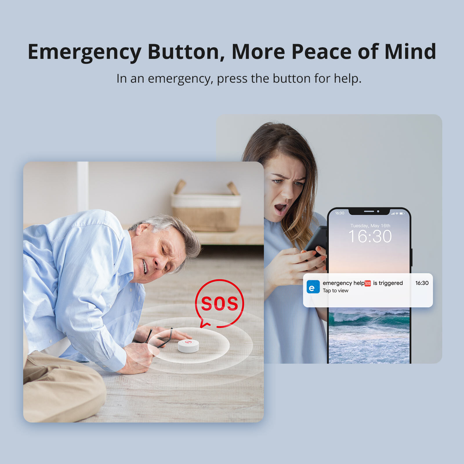 SONOFF Zigbee Wireless Switch SNZB-01P Button Switch Smart Scene Two-way Contol