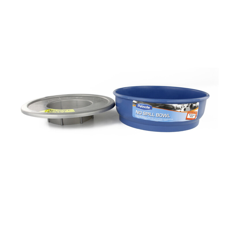 PetMate No Spill Travel Bowl 23371 No Splash Anti Skid Dog and Cat Water Bowl