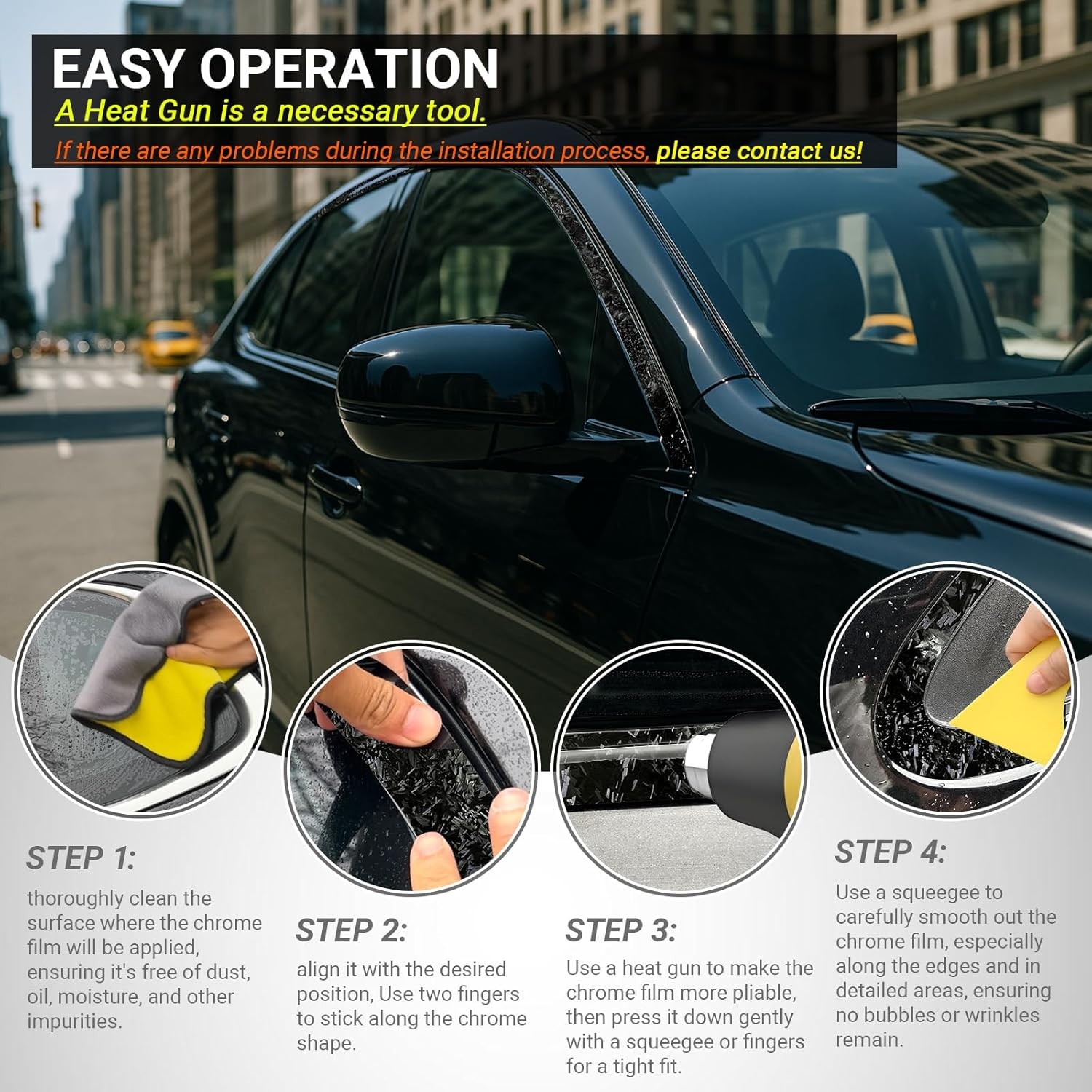 Forged Carbon Fiber Chrome Delete Window Trims For Infiniti Q50 Q50S 2014-2024