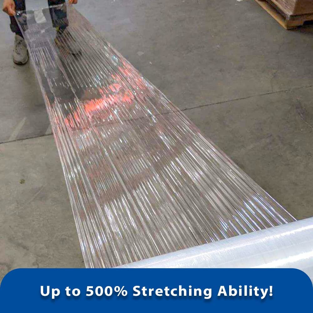 18" x 1500' 80 Gauge 4 Rolls Pallet Wrap Stretch Film Hand Shrink Wrap 1500FT