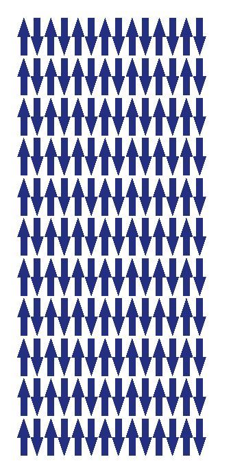 Dark Blue Arrows Vinyl Color Code Inventory Label Stickers 1/2" x 3/4"