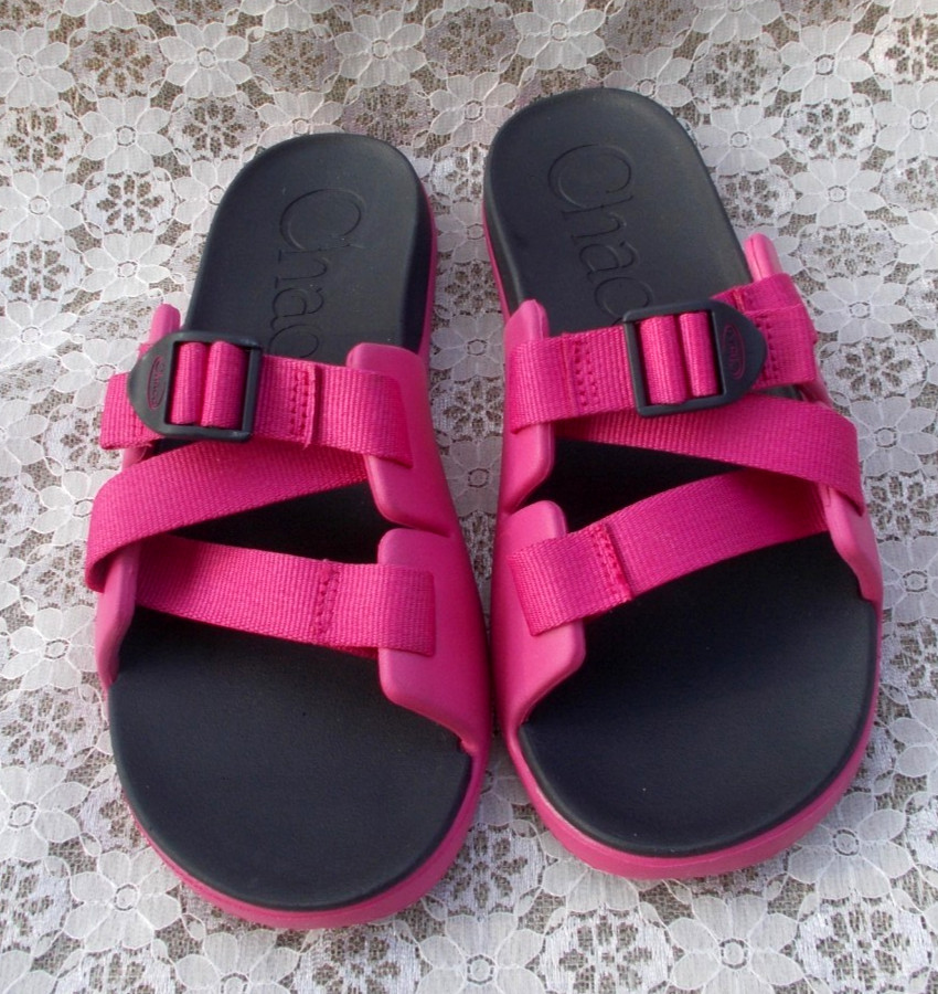 CHACO SANDALS, Magenta Pink CHILLO Slides, EURO 37 (women's 7.5 - 8)