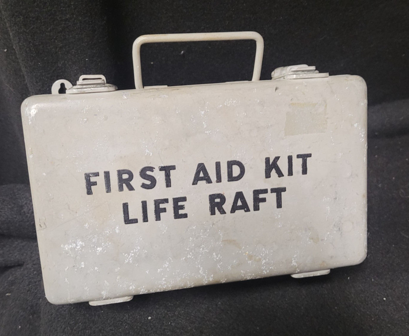 Surplus Military Aluminum Life Raft First Aid Kit Box, Navy, USAF, Aircraft