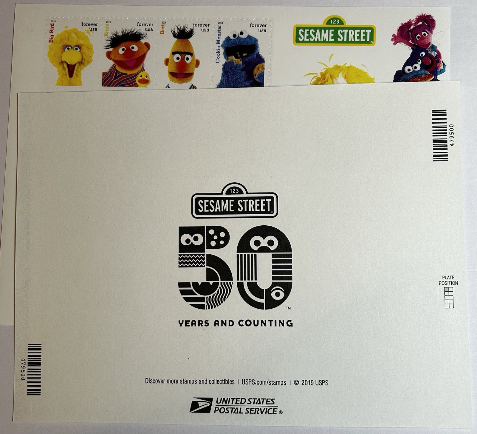 32ct Sesame Street Forever Stamps, Out Of Print, FREE SHIPPING