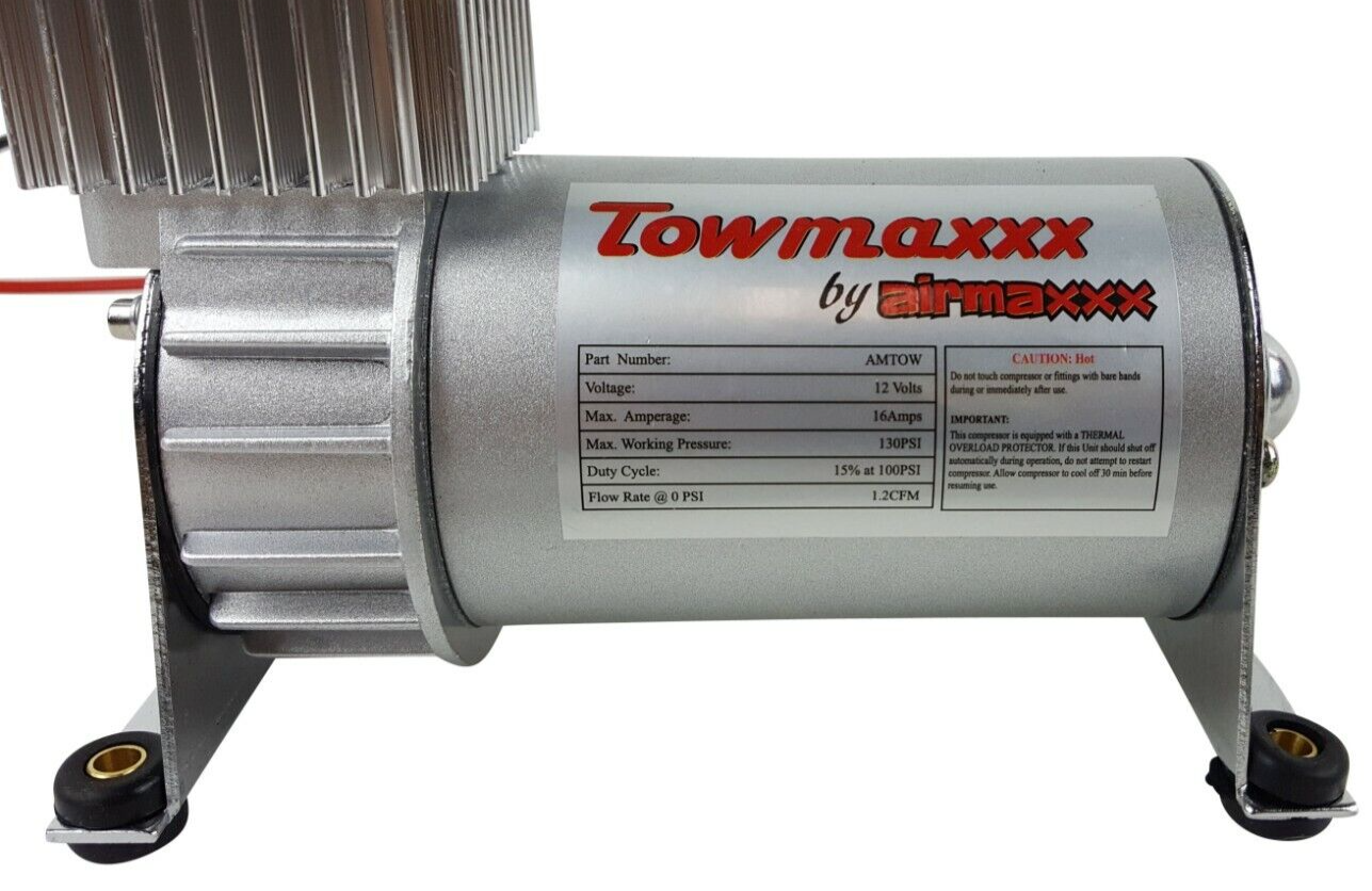 airmaxxx Pewter Utility Air Compressor For Air Ride Suspension Air Horns 130 psi