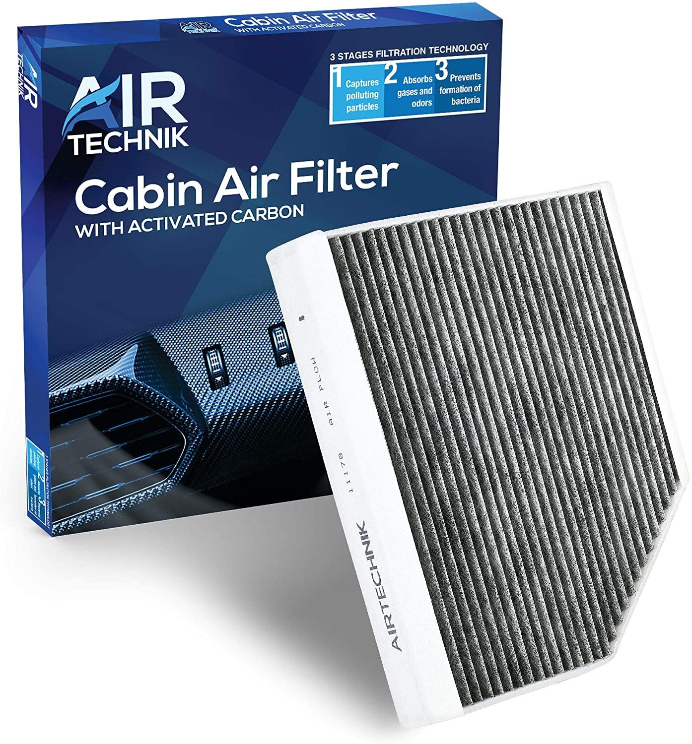 AirTechnik CF11179 Cabin Air Filter w/Activated Carbon | Fits 2010-17 Audi...