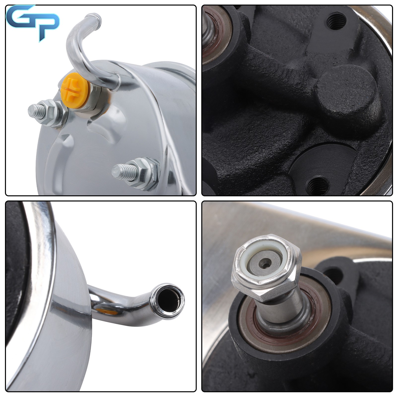 Alternator Power Steering Long Water Pump w/ Pulley & Bracket Kit SBC For Chevy