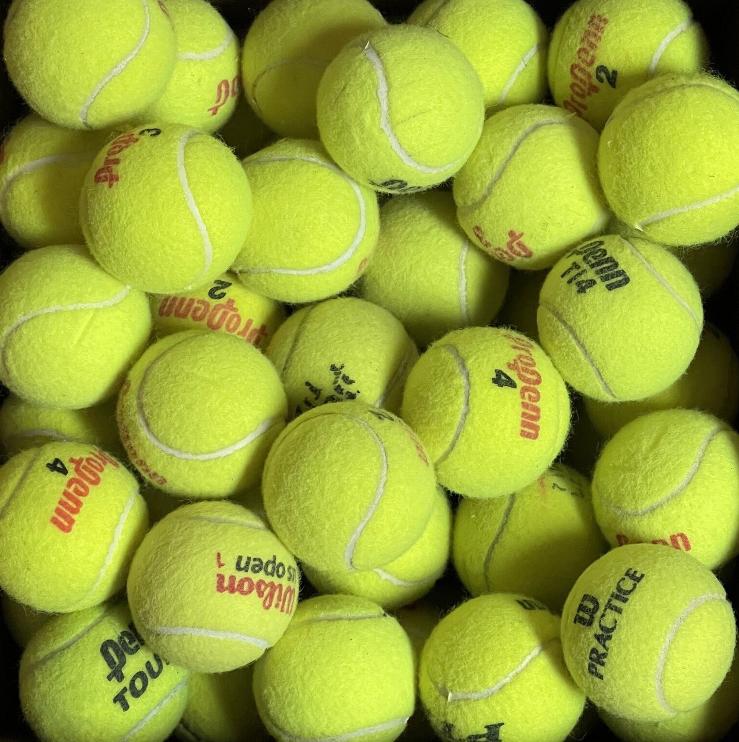 100 Grade A Used Tennis Balls (Collected from Indoor Courts Only) FREE SHIPPING!
