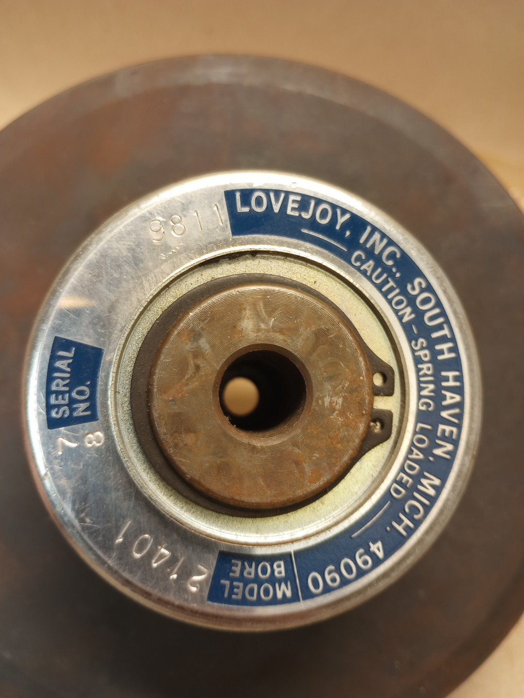LOVEJOY 21401 SPRING LOADED PULLEY 7/8 BORE