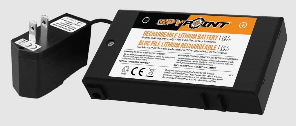 Spypoint 7.4V Lithium Battery Pack & Charger Kit