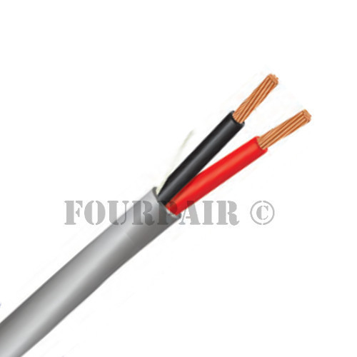 18/2 Security Alarm Wire Cable Stranded Shielded 2 Conductor 18 AWG CL3R 1000ft