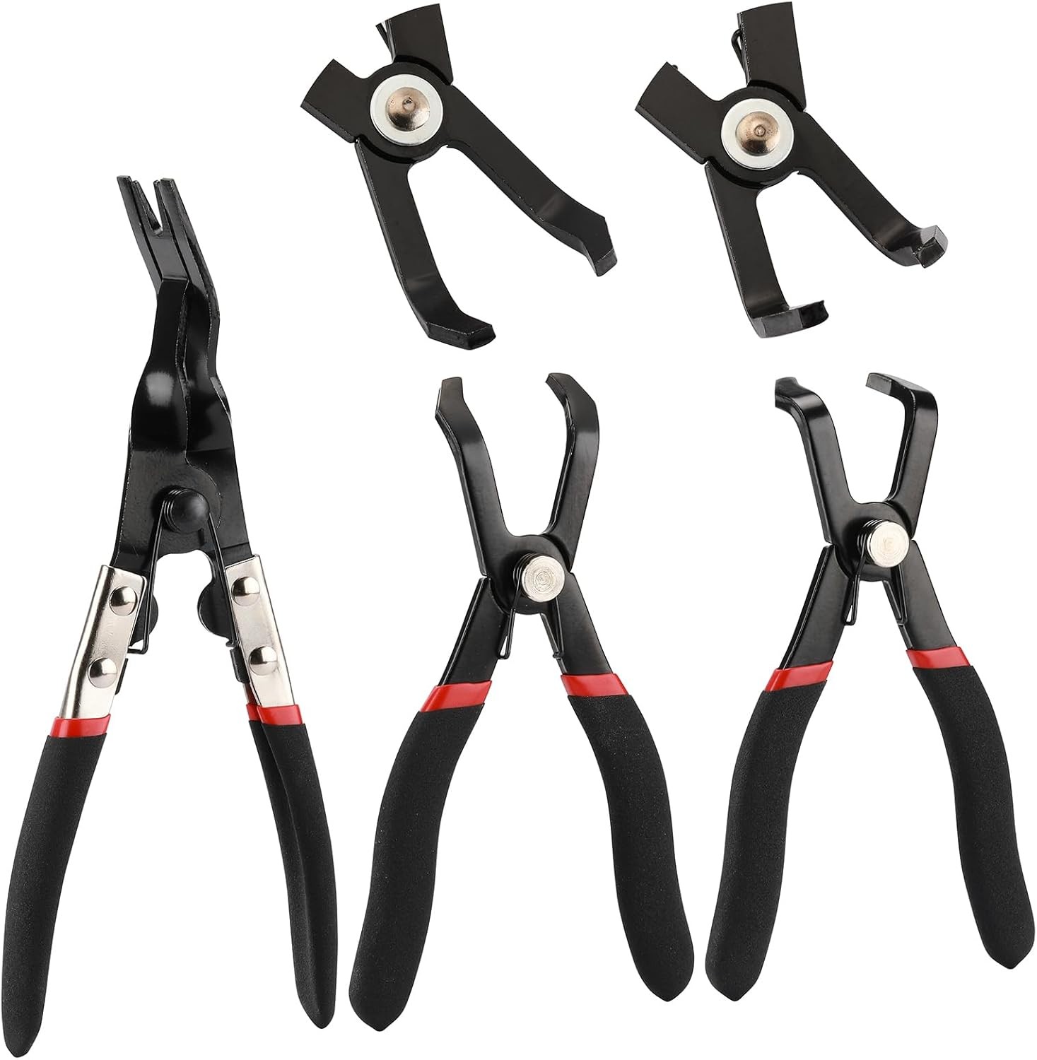 3PCS Body Clip Removal Pliers Set Including 30 Degree &80 Degree Push Pin Pliers