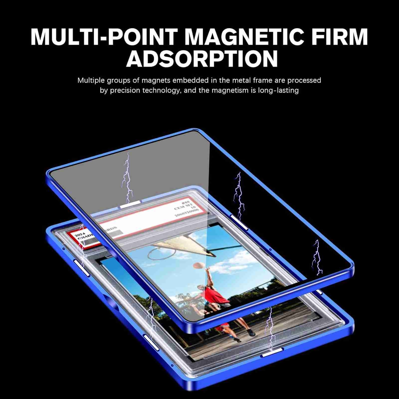 for PSA/CGC/BGS Slab Graded Trading Cards Protector Holder Magnetic Case Display