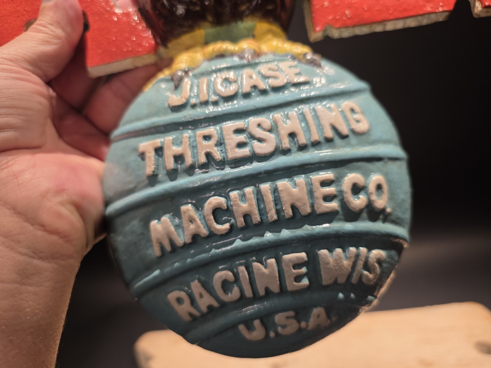 Antique Style Cast Iron Case American Eagle Sign Plaque