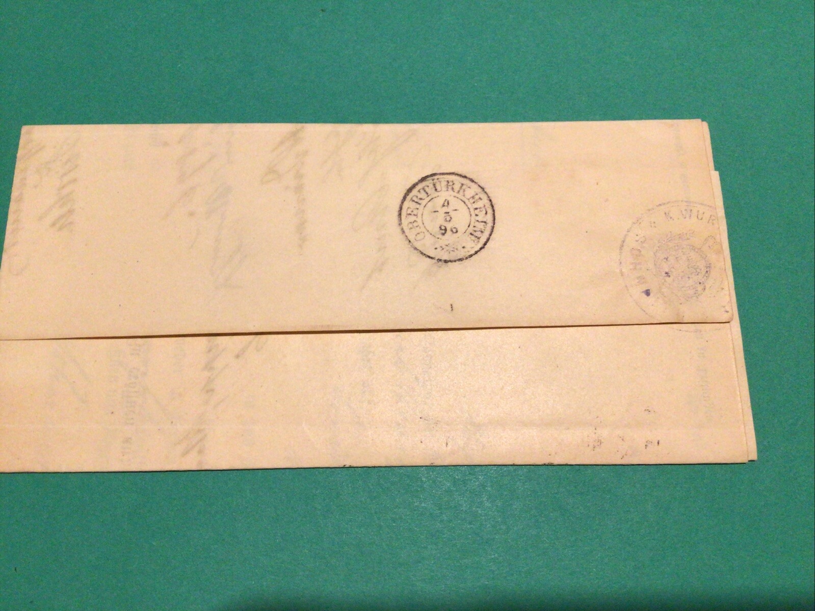Germany Wurttemberg Schnait 1896 Official Letter Cover A21537