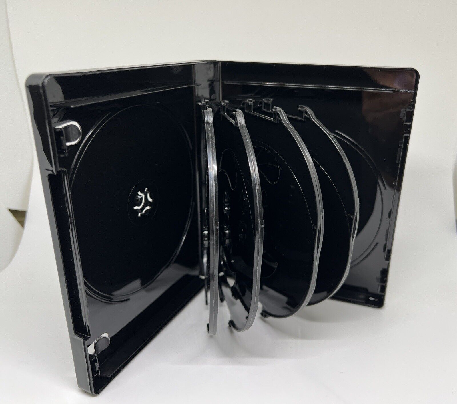 NEW 24mm 4K ULTRA HD BLACK 10-DISC CASE, BOOKLET CLIPS, PS10-24MM UHD(H4)