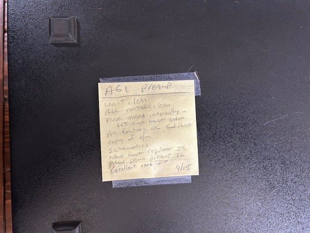 Vintage AGI 511 Preamplifier. READ.