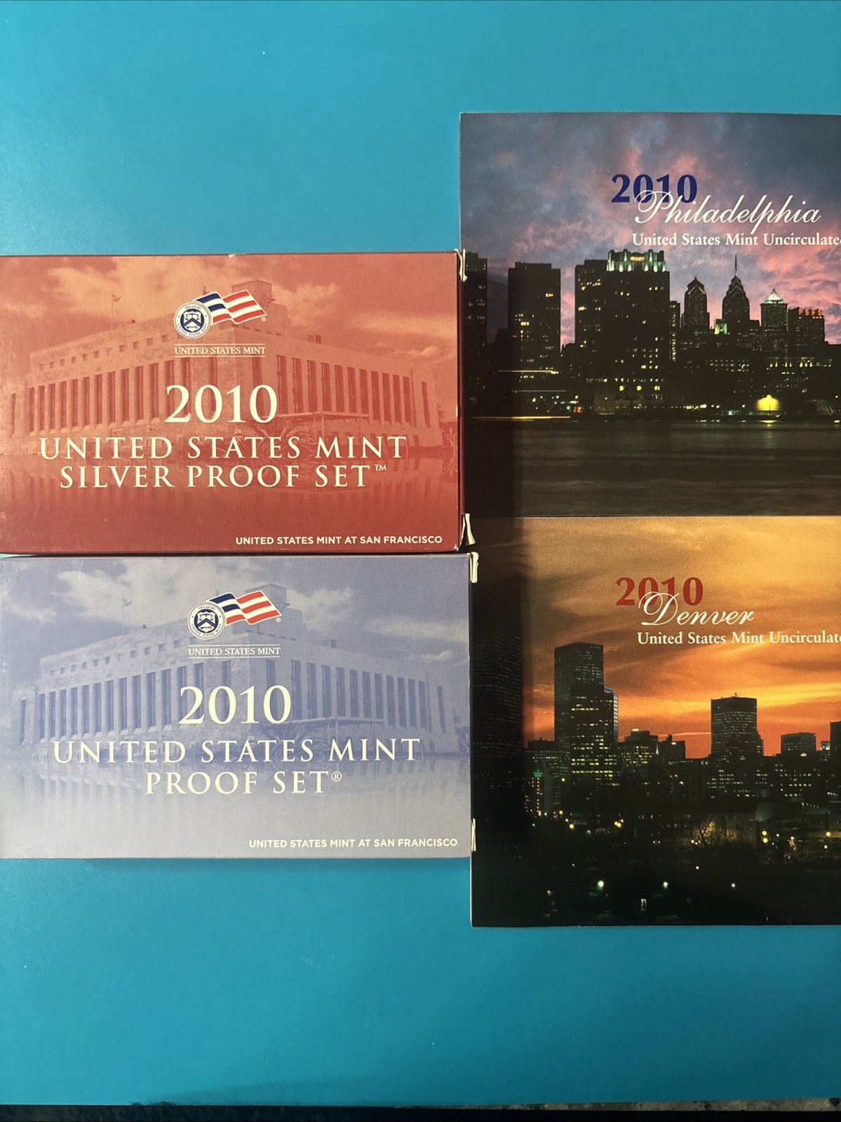 2010 United States Mint Brilliant Uncirculated Clad and Silver Proof Sets