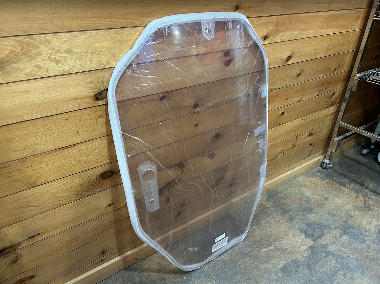 1/2" John Deere P Series Skid Steer Door Poly Lexan Mulcher Mower Windshield