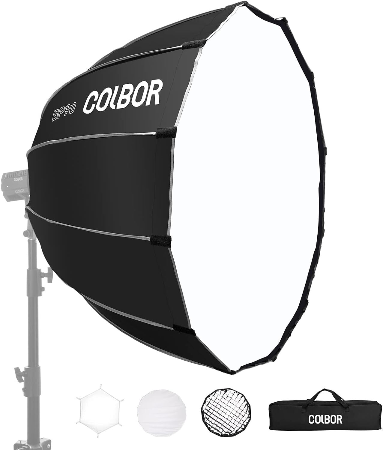 Parabolic Softbox COLBOR 90cm Quick Set up Quick Release for CL220/CL330 Series