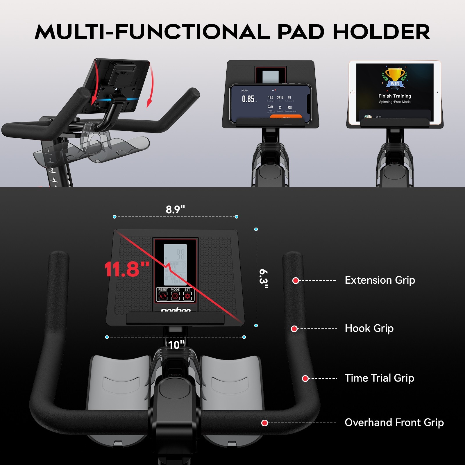 Exercise Bike Stationary Bike Home Workout Bike with Comfortable Seat Cushion