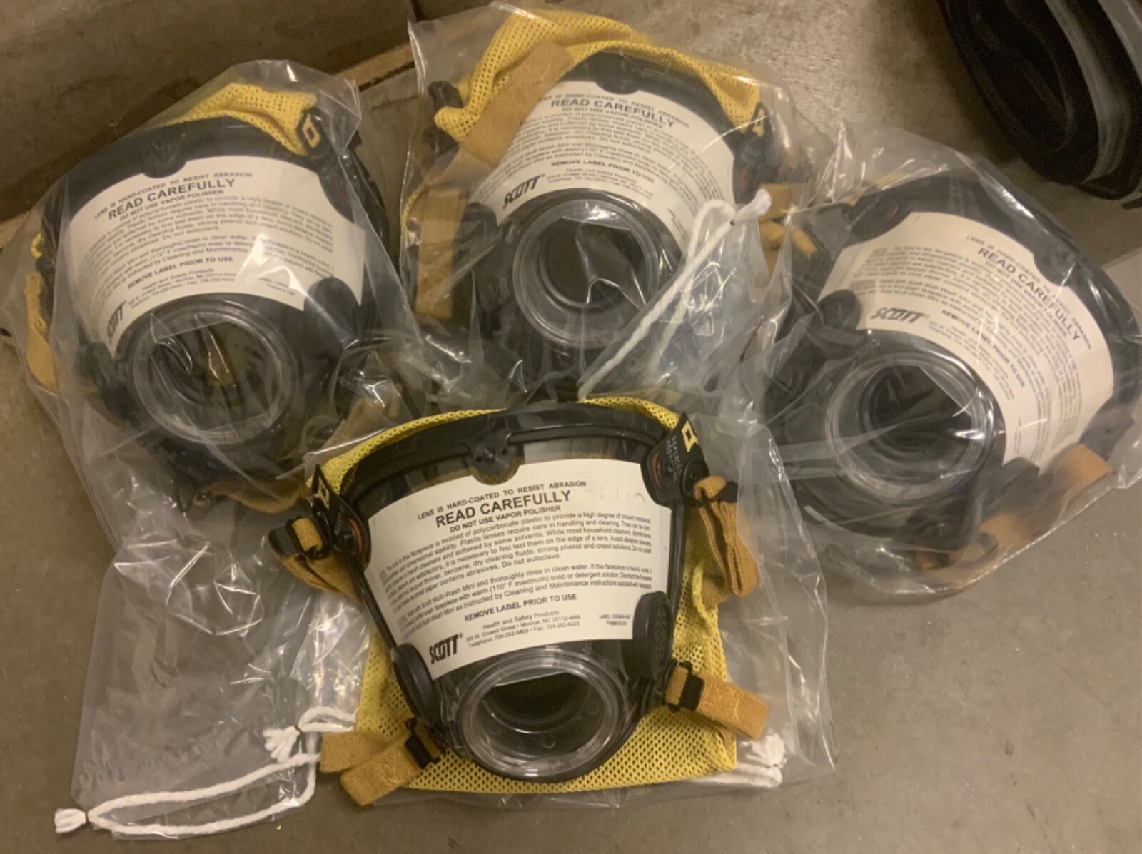 NEW Scott AV-2000 Facepiece KevlarHeadNet Firefighter SCBA Mask Size Large