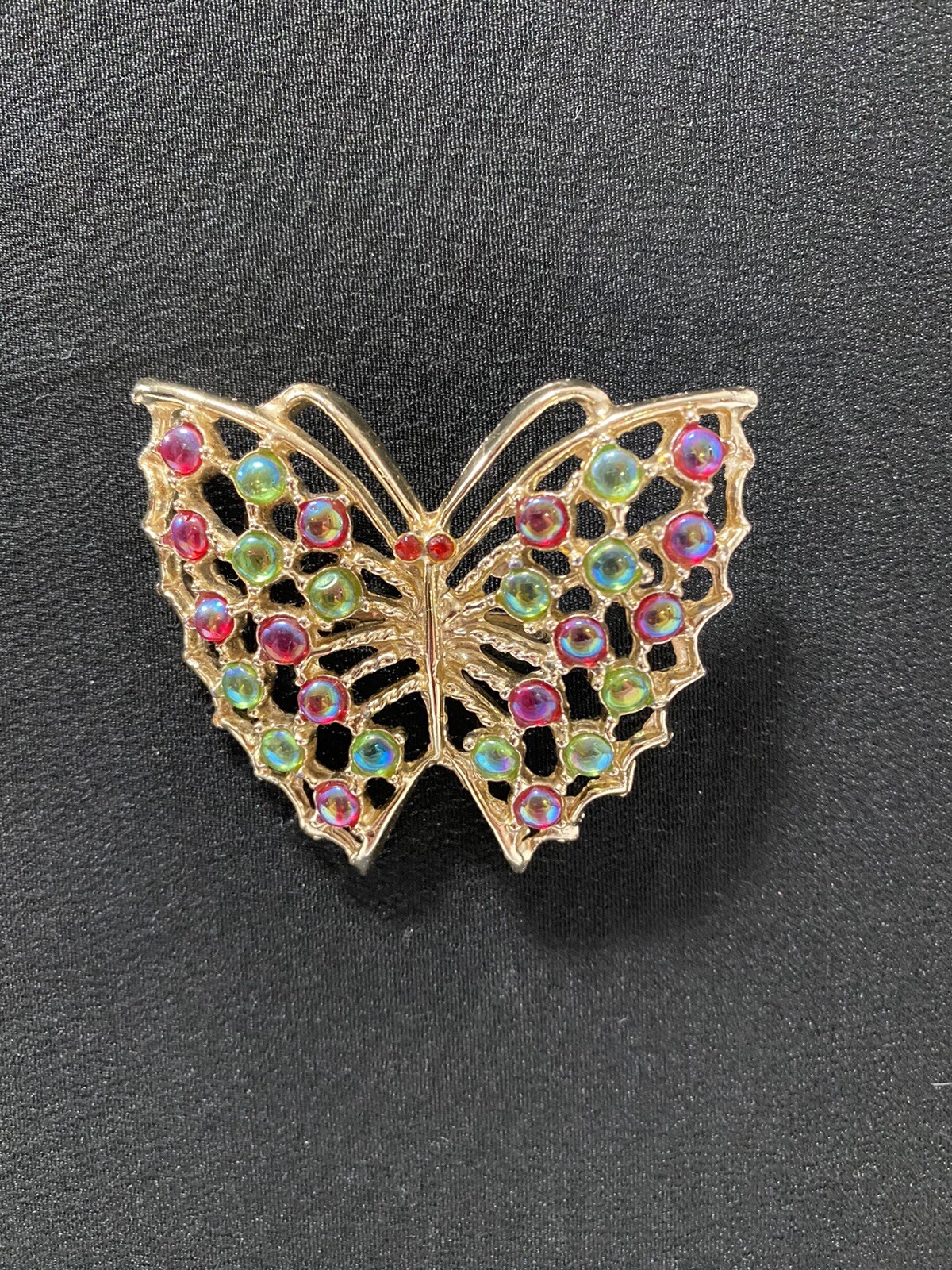 Multicolor Butterfly Brooch (Lapel Pin) Vintage