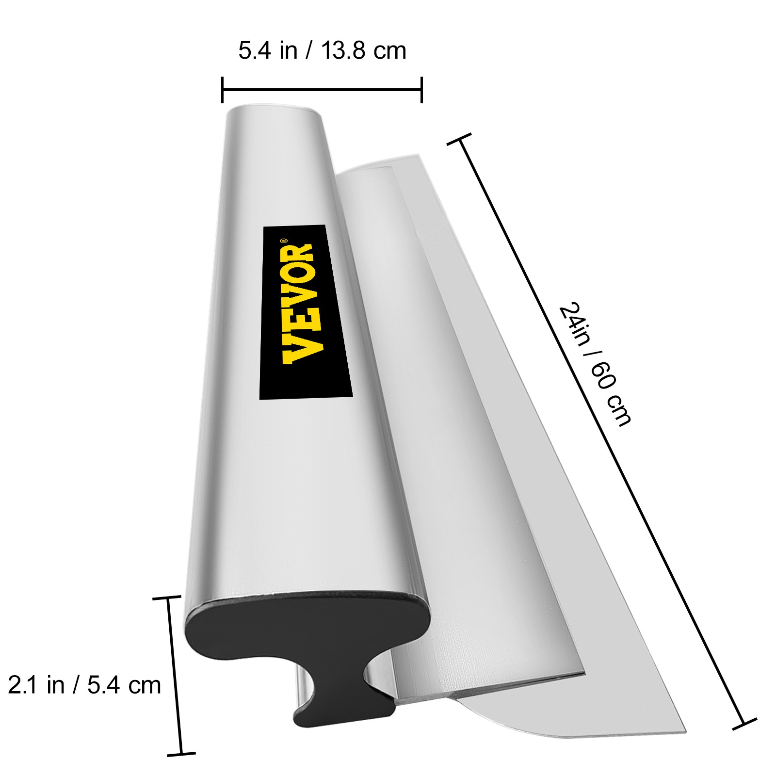 VEVOR Drywall Skimming Blade Putty Knife 24inch Finishing Tool Stainless Steel