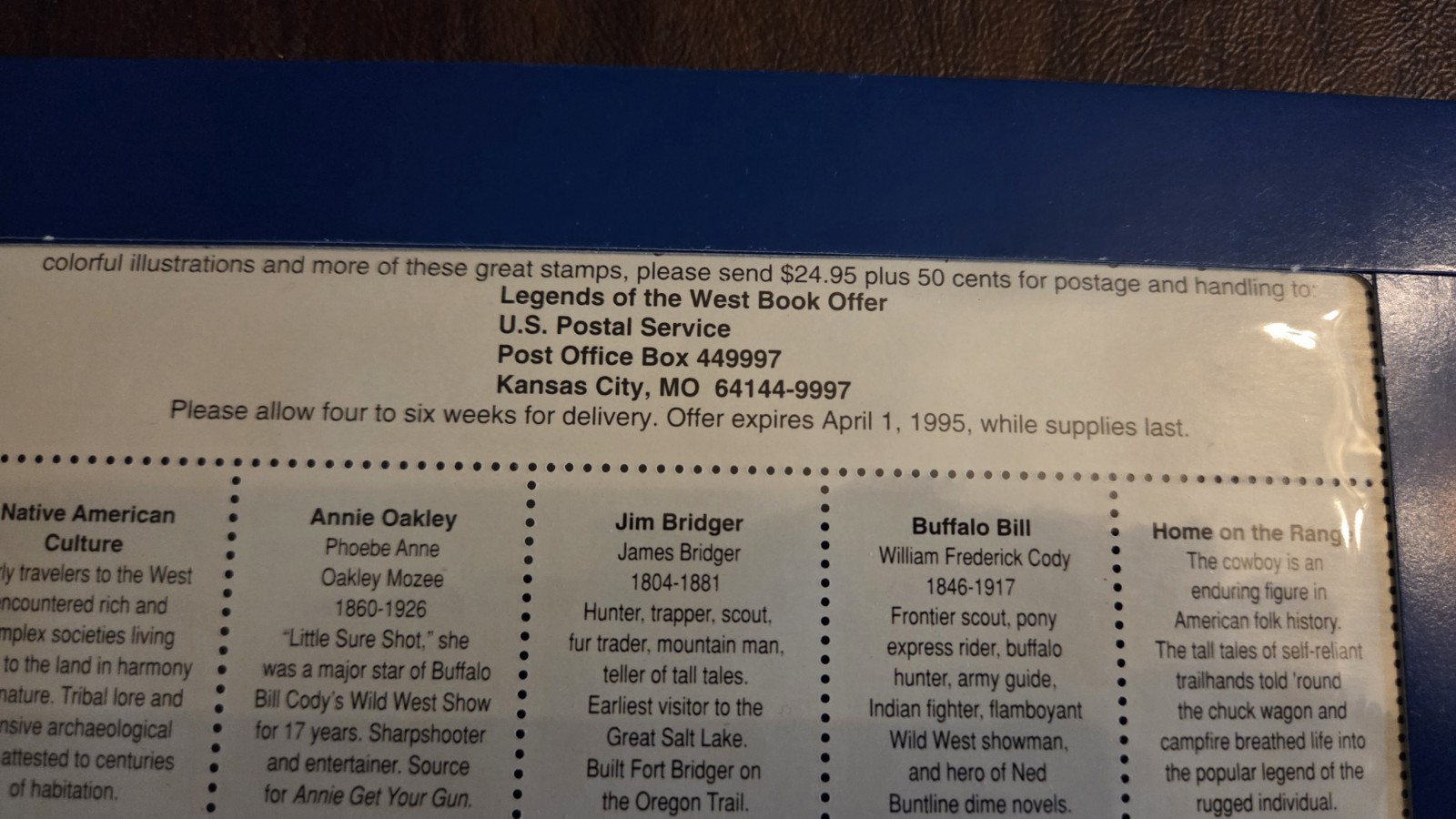 United States Sc# 2870 Legends of the West Recalled Error Sheet Mint MNH + BOOK