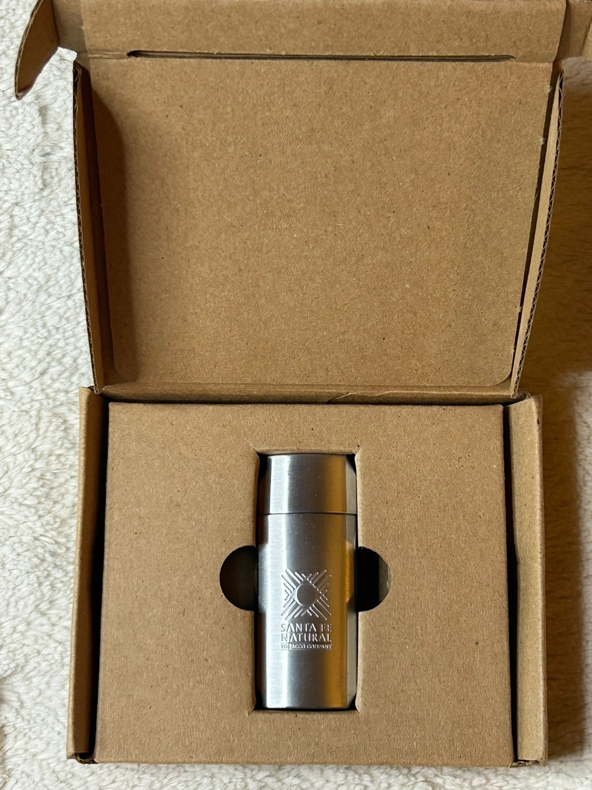 Santa Fe Natural Tobacco ZIA METAL Pocket Ashtray NEVER USED American Spirit Cig