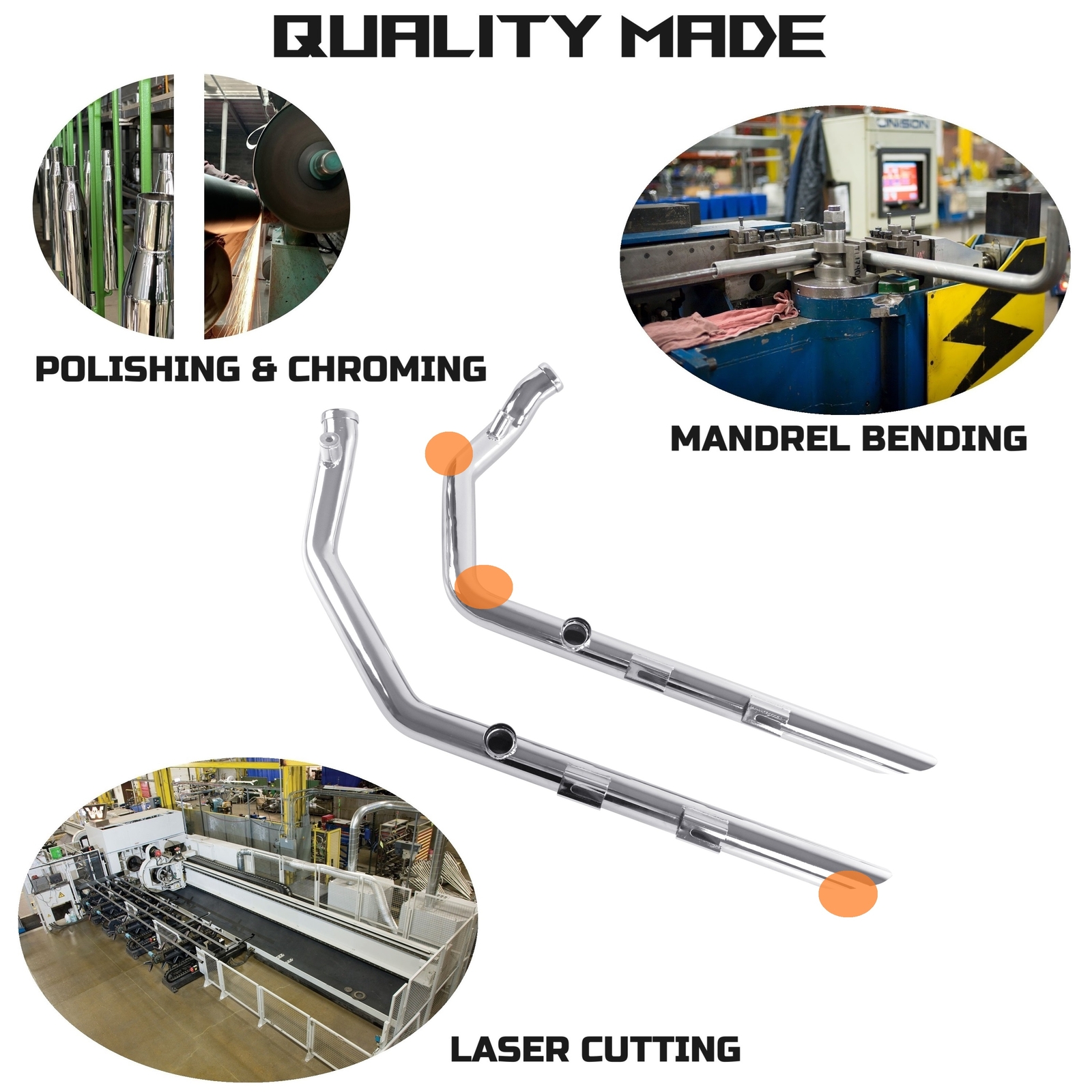 Aggressive Tone Drag Exhaust for Harley Sportster 2004-2013 Models Rumble