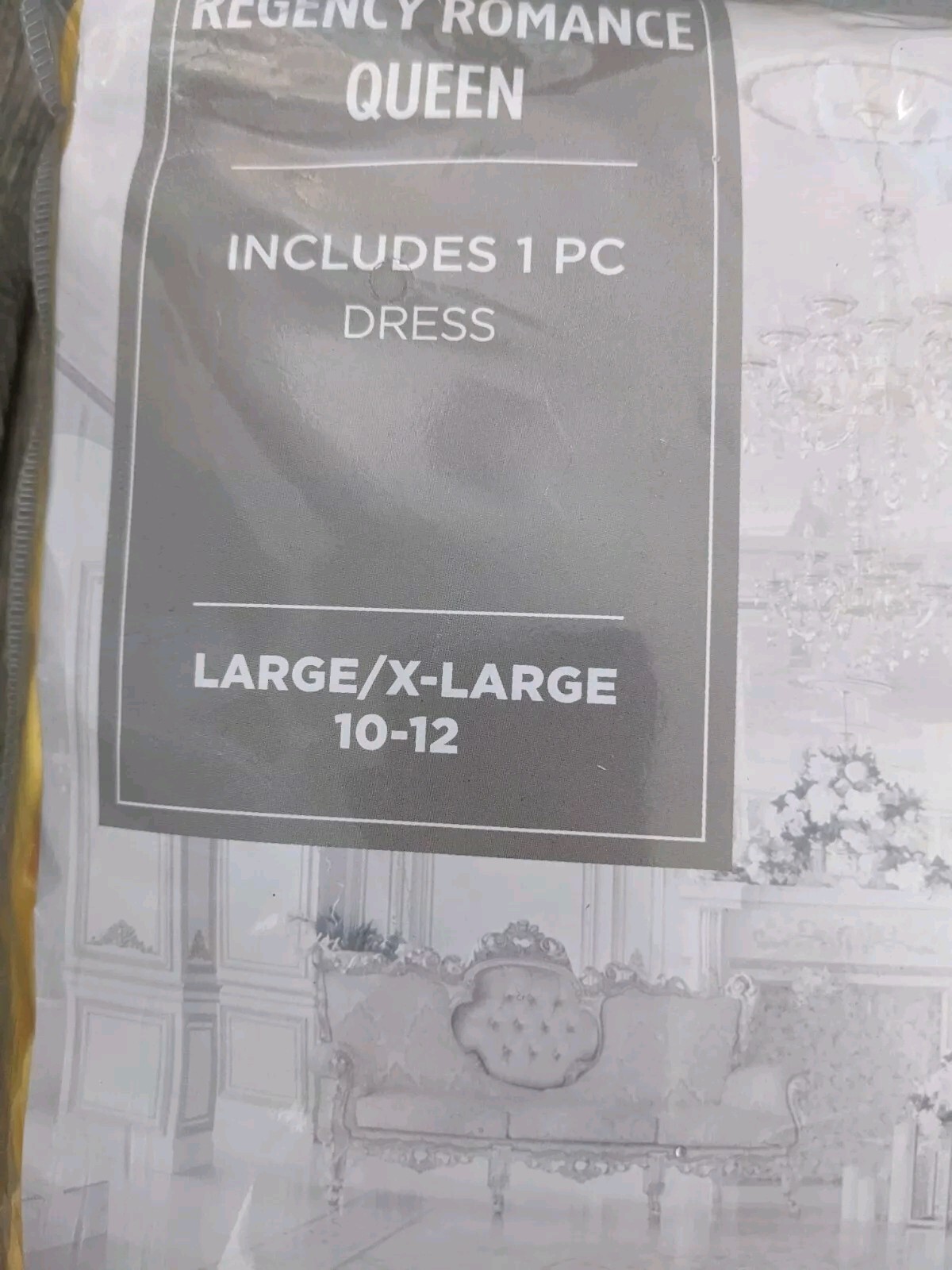 Regency Romance Queen Dress Royal Court Halloween Costume Womens Size L/XL 10-12