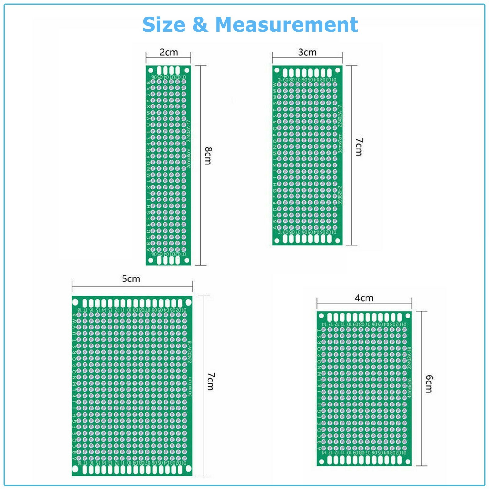 Double Side Universal PCB Prototype Board Printed Circuit Protoboard DIY Solder