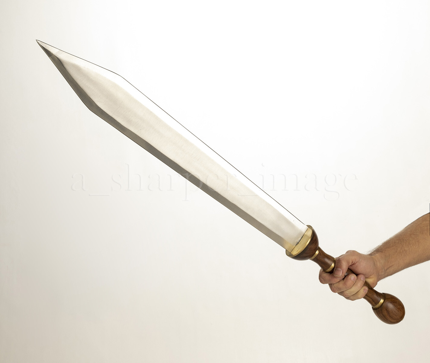 Full Size 33" Roman/Centurion Gladius Sword, Leather Sheath SOLID Sharpened