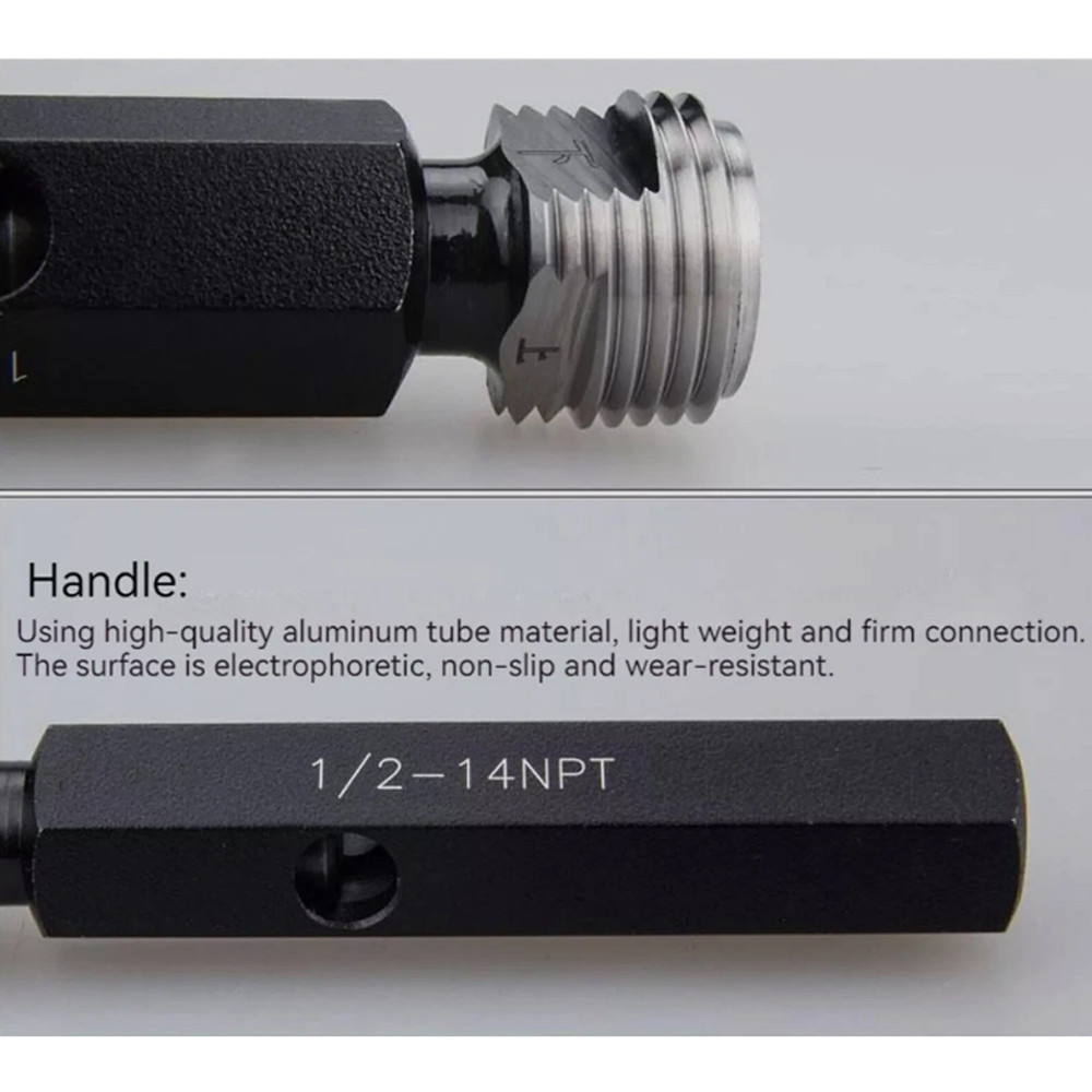 NPT 1/16" 1/8" 1/4" 3/8" 1/2" 3/4" 1" ~ 2" Taper Pipe Plug Thread Gage Gauge