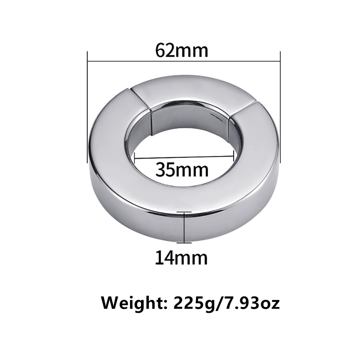 1PC Ball Stretcher Weight 304 Stainless Steel Magnetic Testis Stretching Ball