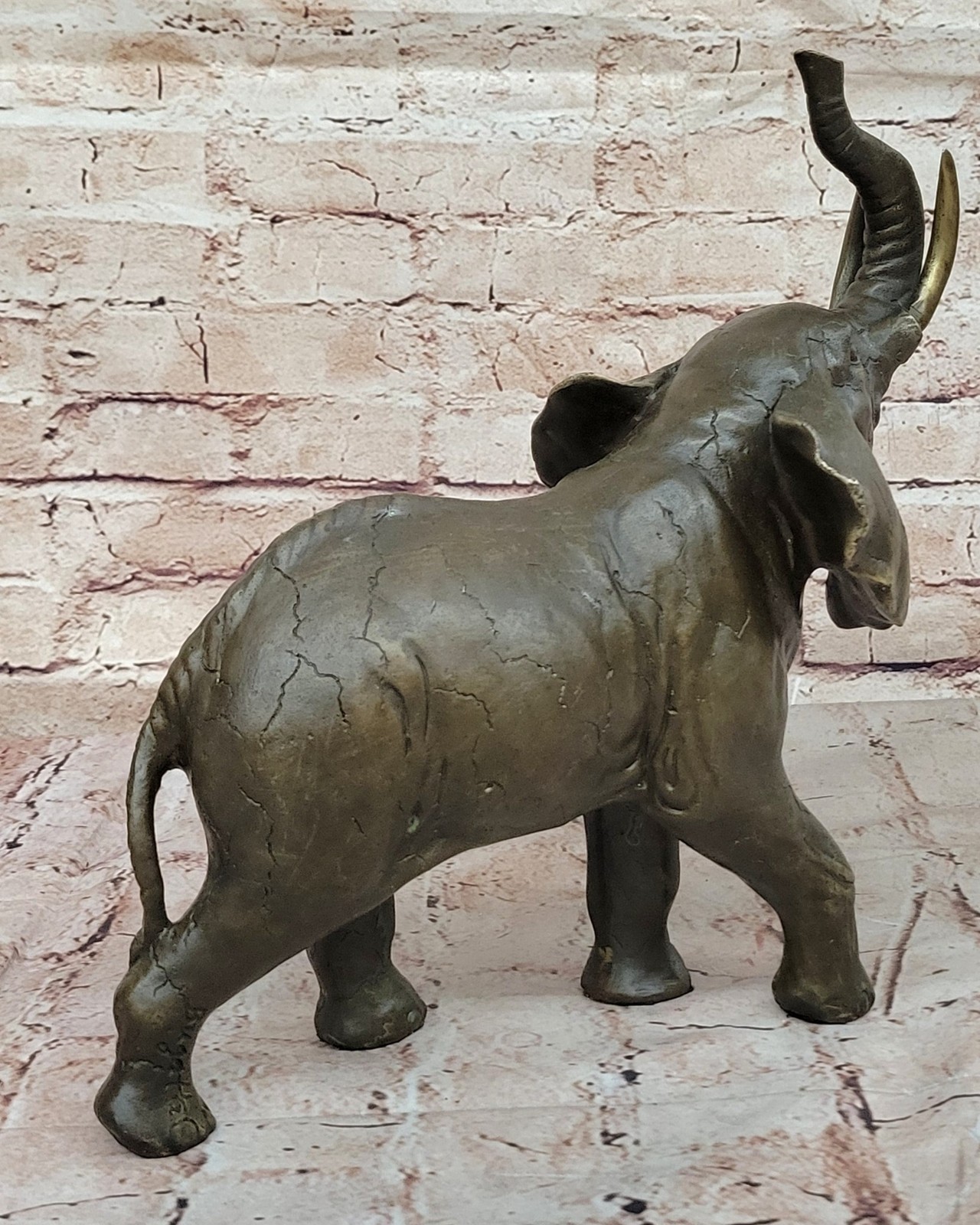 Elephant Hot Cast Bronze Metal Figurine Figure Lost Wax Sculpture Decor Art