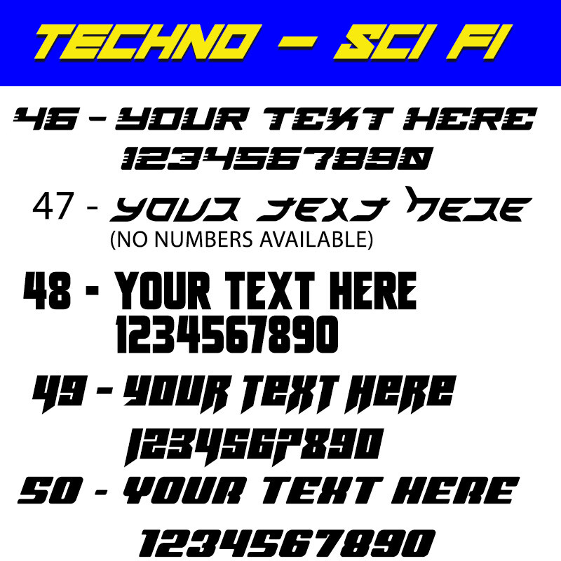 Custom Text Vinyl Lettering Sticker Decal Window Trailer Business Car Name Boat