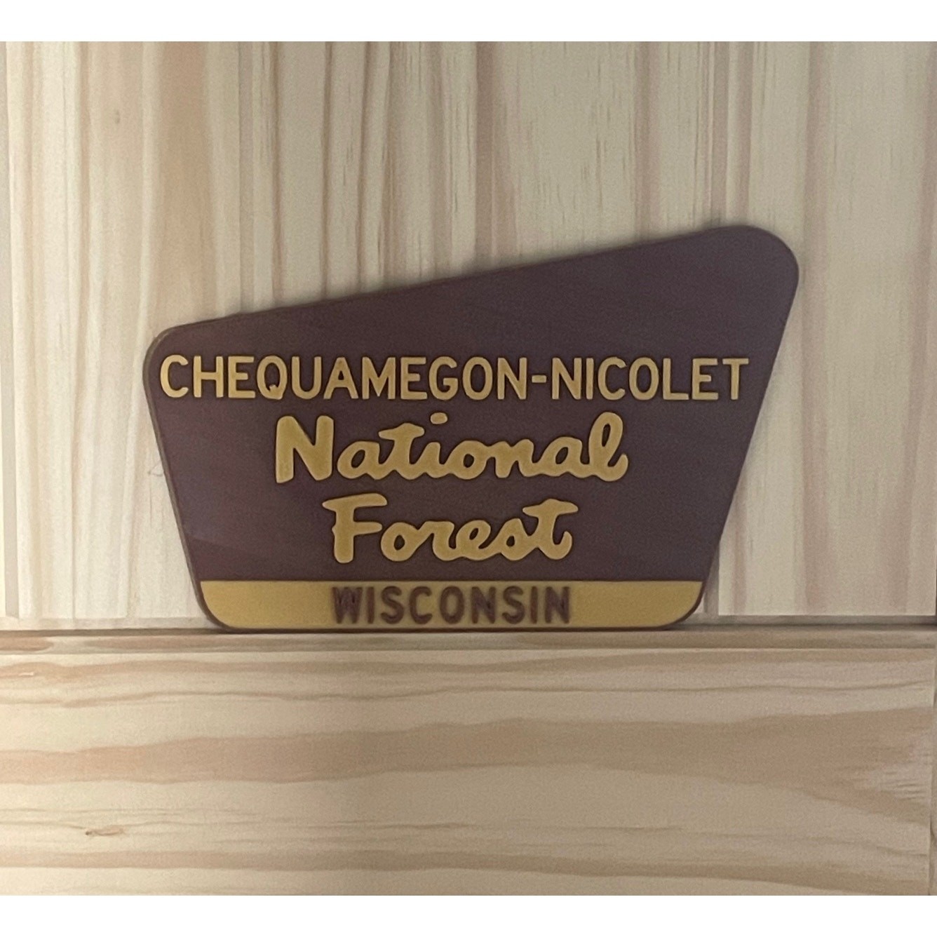 Wisconsin Chequamegon Nicolet National Forest Sign