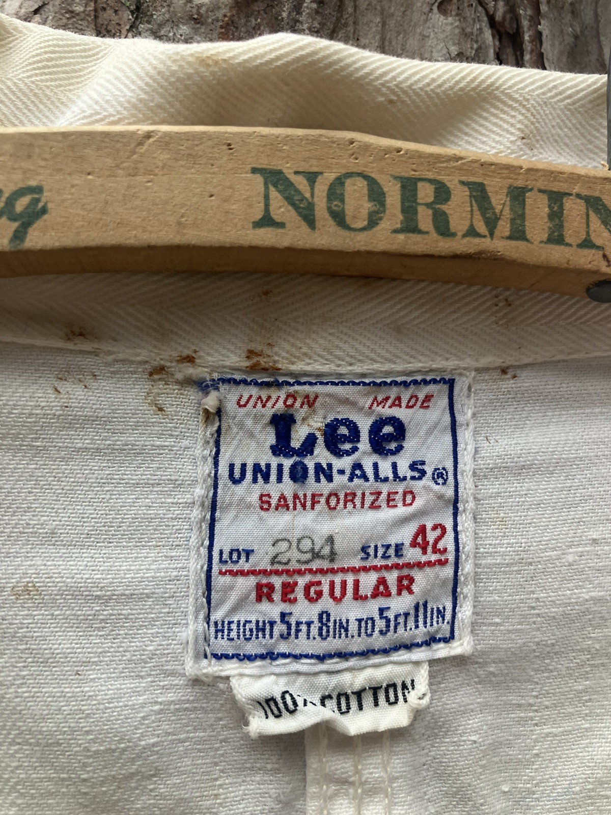 Vintage 50s LEE Auxiliary Police Wisconsin Sanforized Coveralls Jumpsuit.Rare