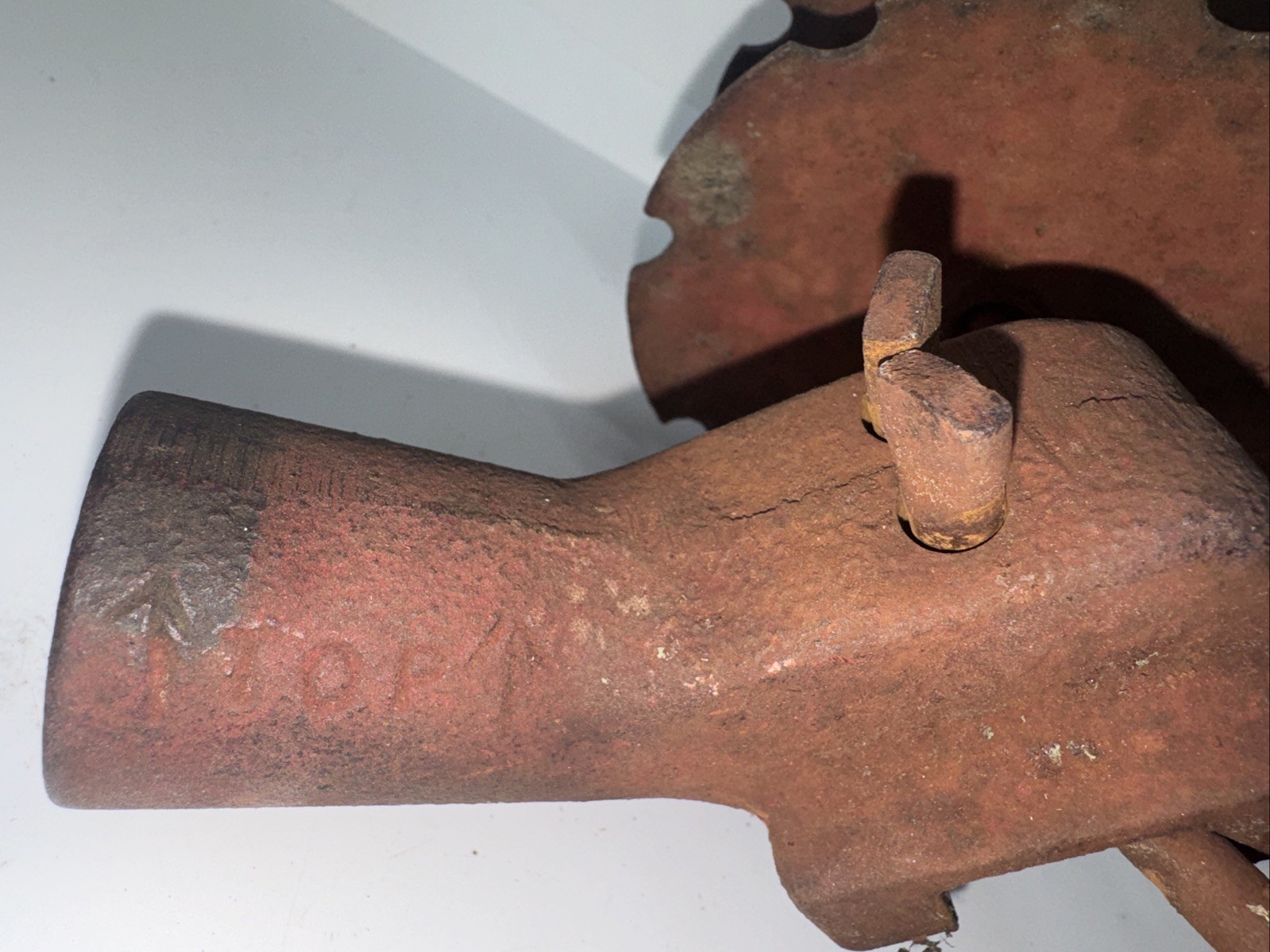 Vintage Cast Iron 4-Disc Garden Harrow Cultivator Attachment - Rustic Farm Tool